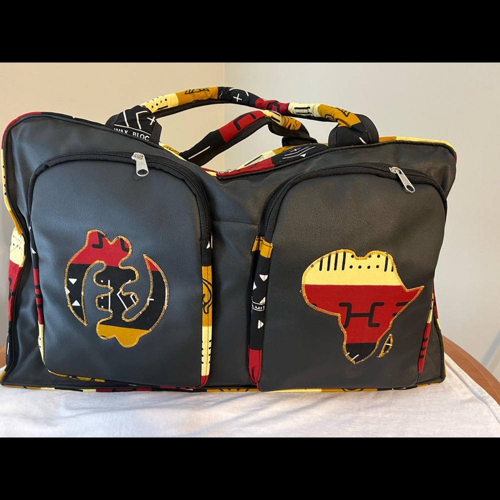 Tote/travel bag made in Ghana, West Africa.